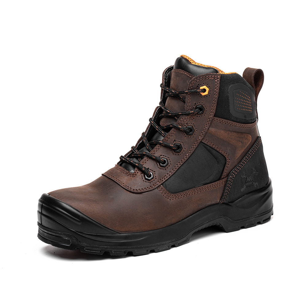 MWORK 6" Safety Work Boots For Men Water Resistant Composite Toe Puncture Resistant EH Non Slip No Metal ASTM F2413-18 Industrial & Construction MW9276-12 Brown
